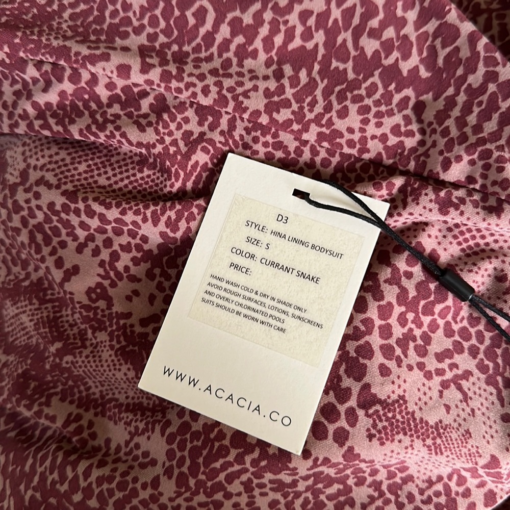 ACACIA - Hina Lining Bodysuit / Swim One Piece - S